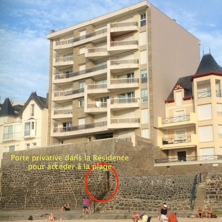 Appartement les pieds dans l'eau - Résidence sur la plage Saint-Malo Extérieur photo